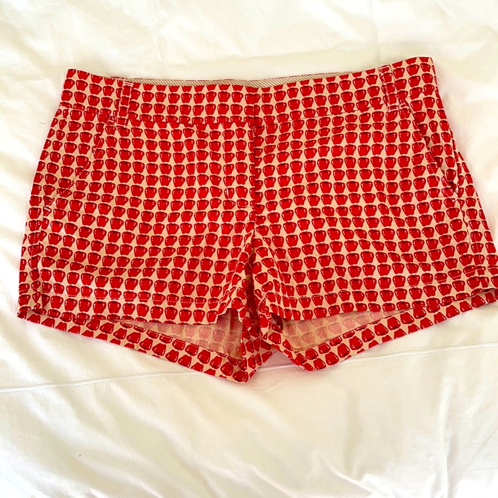J Crew Apple Print Shorts